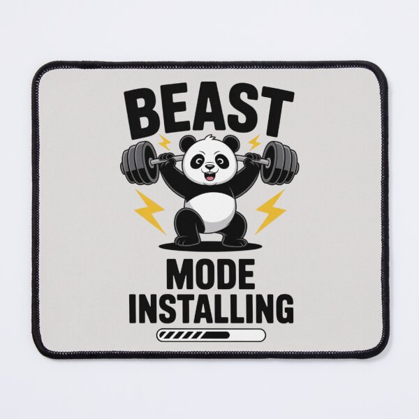 Item preview, Gym Panda - Beast mode installing designed and sold by 123ks.