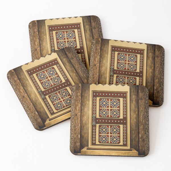 Item preview, Ancestral Sands Doorway - Antique Saudi Geometric Art designed and sold by D-Islamic.