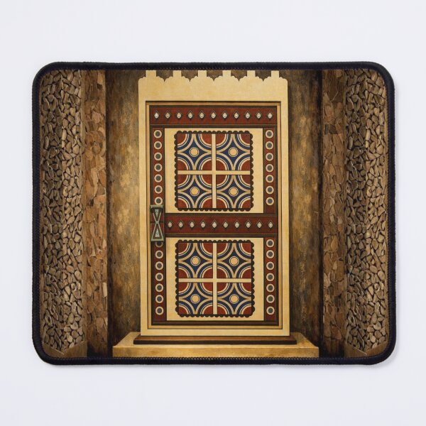 Item preview, Ancestral Sands Doorway - Antique Saudi Geometric Art designed and sold by D-Islamic.