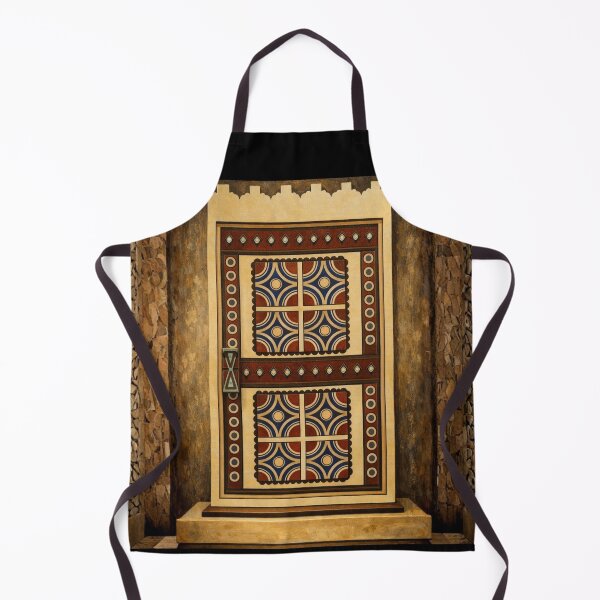 Item preview, Ancestral Sands Doorway - Antique Saudi Geometric Art designed and sold by D-Islamic.