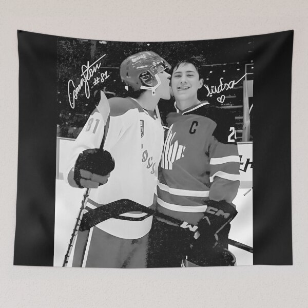 Item preview, Hollanov Heated Rivalry Vintage Photo Classic T-Shirt – Ilya Rozanov & Shane Hollander Hockey Romance Design designed and sold by ZWITABLDIYA.