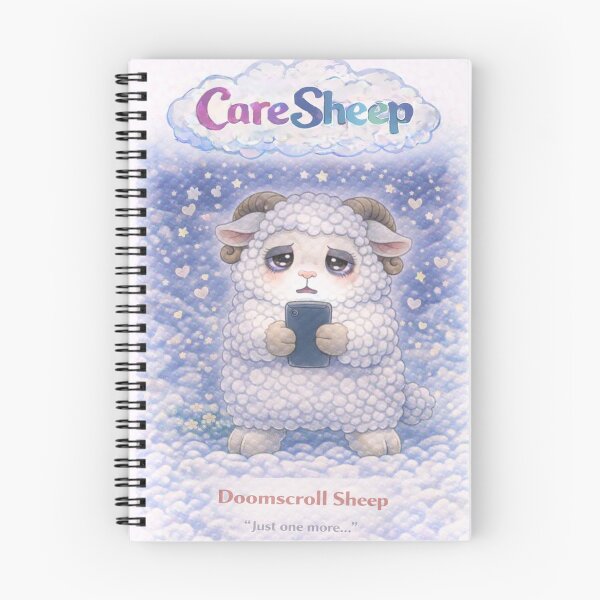 Item preview, Doomscroll Sheep | Just One More CareSheep Parody (Sheepism) designed and sold by Thpoar.