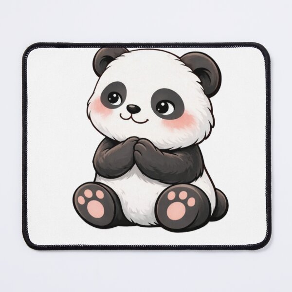 Item preview, Cute Shy Panda – Kawaii Blushing Panda Sticker | Adorable Soft Aesthetic Animal Art designed and sold by snaperos.