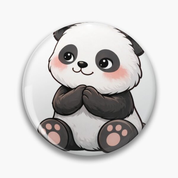 Item preview, Cute Shy Panda – Kawaii Blushing Panda Sticker | Adorable Soft Aesthetic Animal Art designed and sold by snaperos.