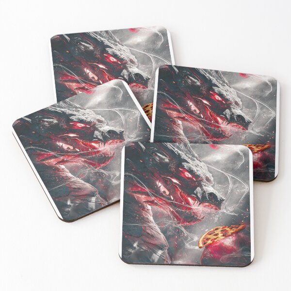 Item preview, Infernal Pizza Dragon – Dark Fantasy Surreal Beast Art designed and sold by Grafititee.