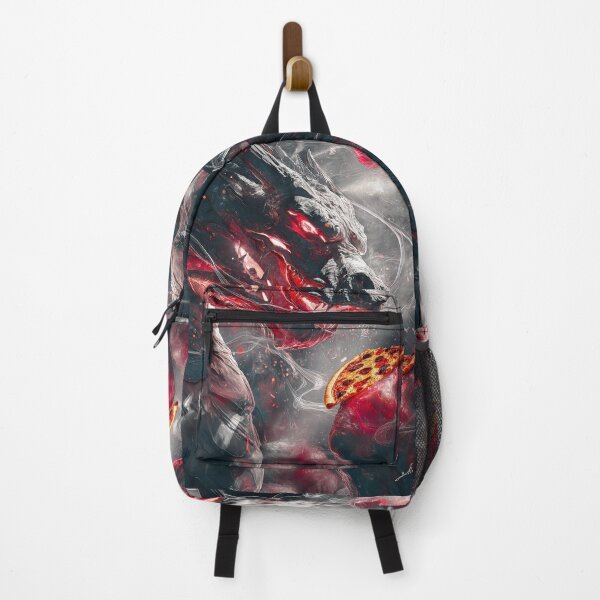 Item preview, Infernal Pizza Dragon – Dark Fantasy Surreal Beast Art designed and sold by Grafititee.