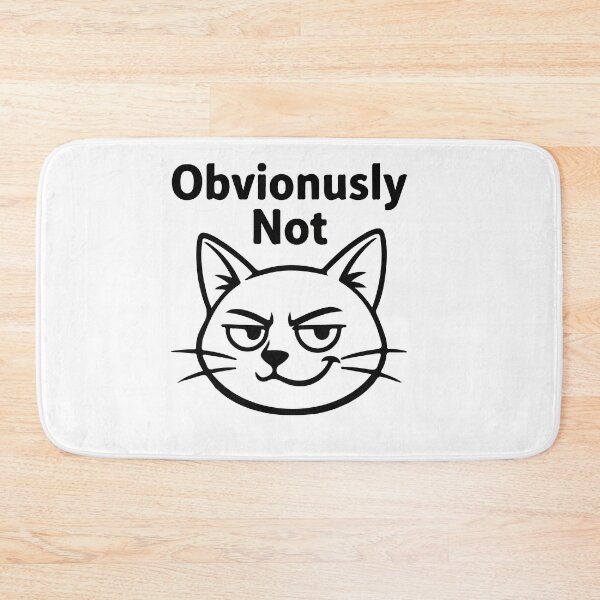 Item preview, Obviously Not Cat Shirt – Funny Sarcastic Skeptical Cat Meme Design designed and sold by Design-Pro-21.