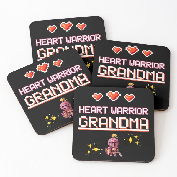 Item preview, Proud Grandma of a Heart Warrior Retro Pixel Art CHD Awareness designed and sold by JB-designstudio.