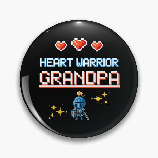 Item preview, Proud Grandpa of a Heart Warrior Retro Pixel Art CHD Awareness designed and sold by JB-designstudio.