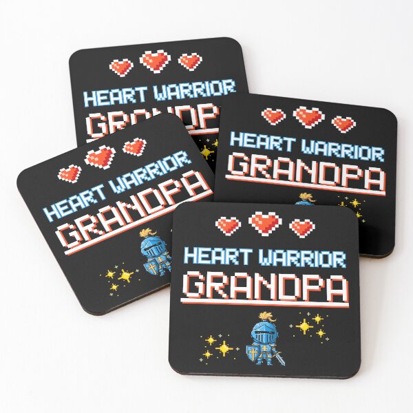 Item preview, Proud Grandpa of a Heart Warrior Retro Pixel Art CHD Awareness designed and sold by JB-designstudio.