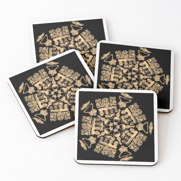 Item preview, Embellishment Pentagon Gold on Black designed and sold by Digitalmyth's Designs.