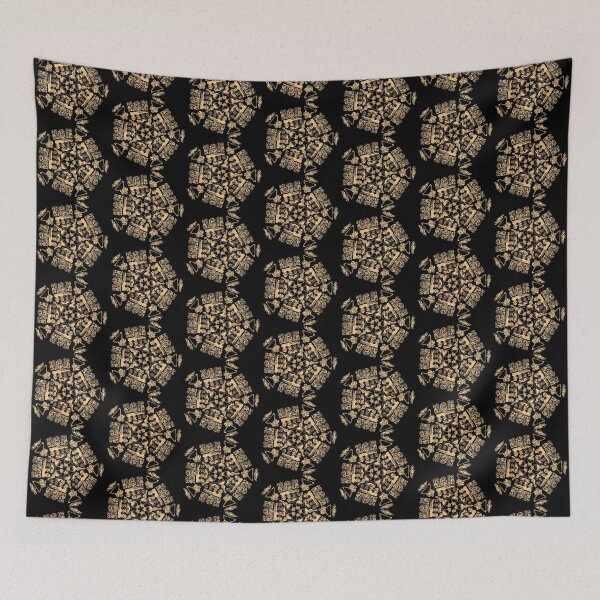 Item preview, Embellishment Pentagon Gold on Black designed and sold by Digitalmyth's Designs.