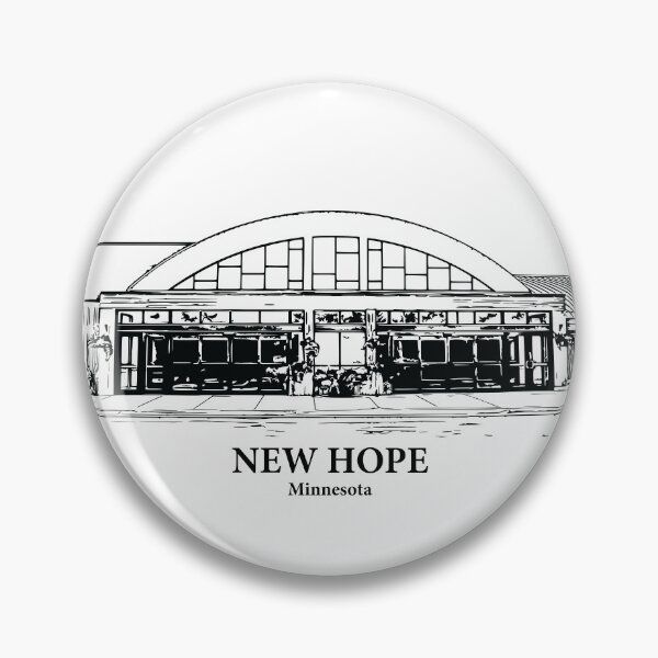 Item preview, New Hope MN - Ink Cityscape Illustration designed and sold by Lakeric Cityscapes.