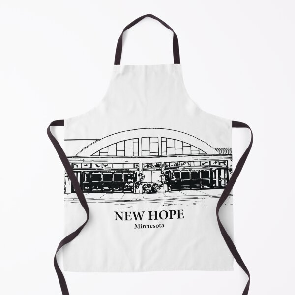 Item preview, New Hope MN - Ink Cityscape Illustration designed and sold by Lakeric Cityscapes.