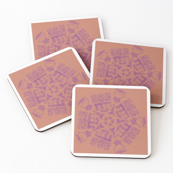 Item preview,  Embellishment Pentagon Mauve on Rose Gold designed and sold by Digitalmyth's Designs.