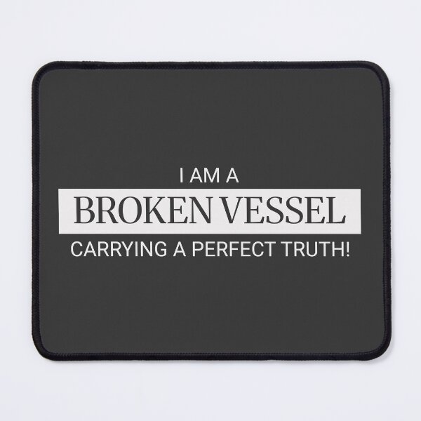 Item preview, I Am A Broken Vessel Carrying A Perfect Truth Minimalist Spiritual Quote Art designed and sold by Miniature Store.