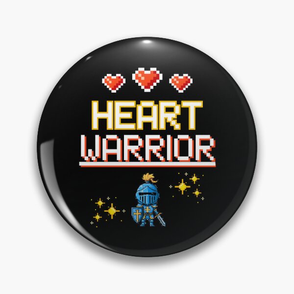 Item preview, Heart Warrior Retro Gaming Pixel Art CHD Survivor designed and sold by JB-designstudio.