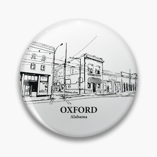 Item preview, Oxford AL - Ink Cityscape Illustration designed and sold by Lakeric Cityscapes.