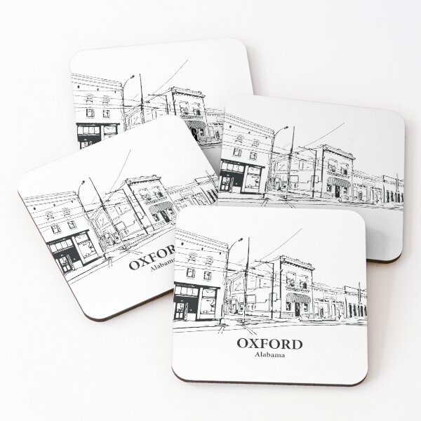 Item preview, Oxford AL - Ink Cityscape Illustration designed and sold by Lakeric Cityscapes.
