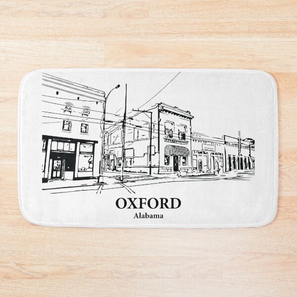 Item preview, Oxford AL - Ink Cityscape Illustration designed and sold by Lakeric Cityscapes.