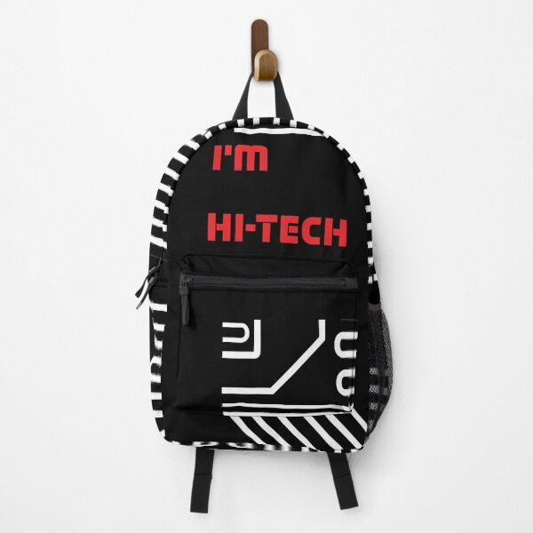 Item preview, Minimalist Red I'm Hi-Tech Typography Design designed and sold by mythographiaart.