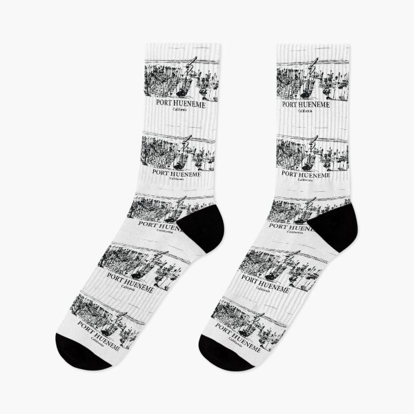 Item preview, Port Hueneme CA - Ink Cityscape Illustration designed and sold by Lakeric Cityscapes.