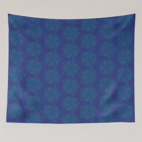 Item preview, Embellishment Pentagon Teal on Blue designed and sold by Digitalmyth's Designs.