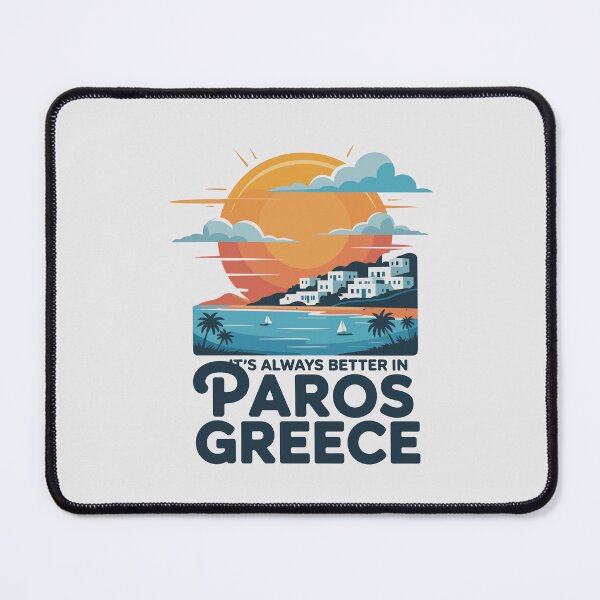 Item preview, It’s Always Better in Paros Greece – Cyclades Sunset Travel Graphic designed and sold by paulo silveira.
