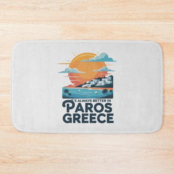 Item preview, It’s Always Better in Paros Greece – Cyclades Sunset Travel Graphic designed and sold by paulo silveira.