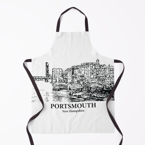 Item preview, Portsmouth NH - Ink Cityscape Illustration designed and sold by Lakeric Cityscapes.