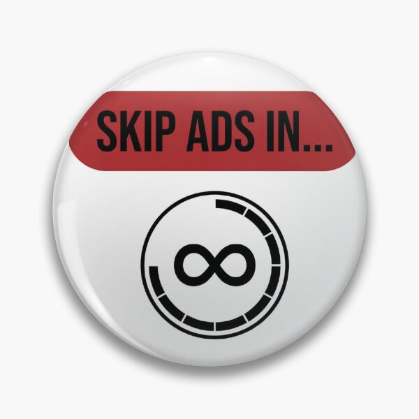 Item preview, Skip Ads in Infinity T-Shirt designed and sold by CAUSANOSTAL.