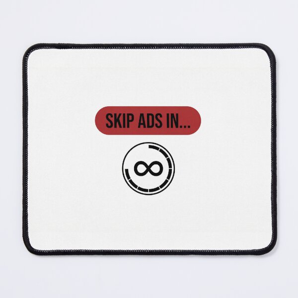 Item preview, Skip Ads in Infinity T-Shirt designed and sold by CAUSANOSTAL.
