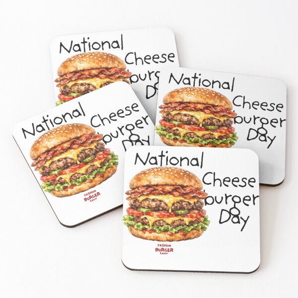 Item preview, National Cheeseburger Day Watercolor Burger Lover Design designed and sold by ClamberryStudio.
