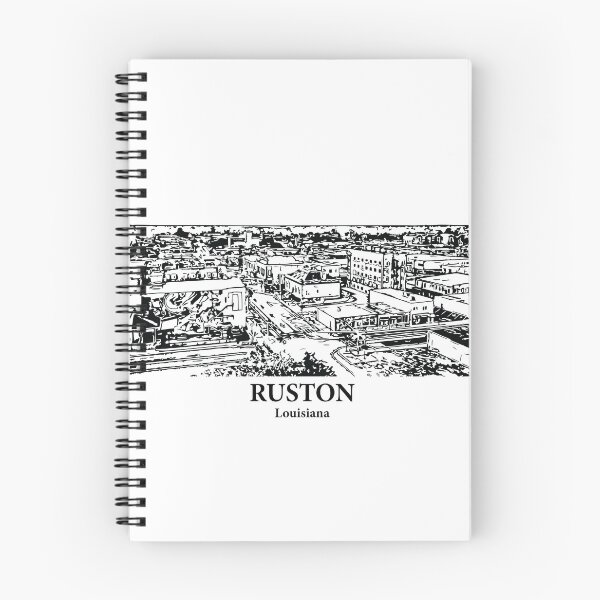 Item preview, Ruston LA - Ink Cityscape Illustration designed and sold by Lakeric.