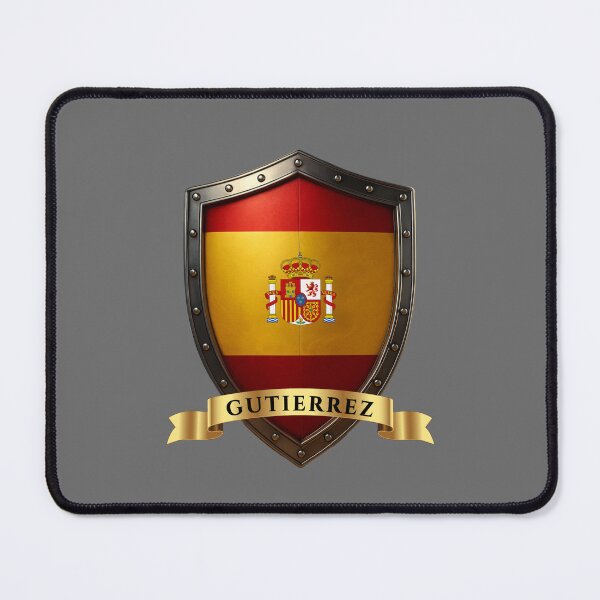 Item preview, Gutierrez Spain Family Name Shield designed and sold by Highlandkings.