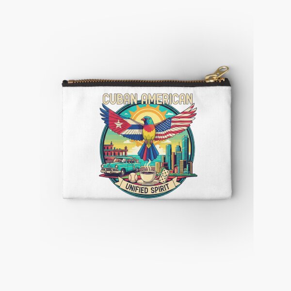 Item preview, Cuban American Unified Spirit - Miami to Havana Retro Pop Art designed and sold by Wear Sculpt.