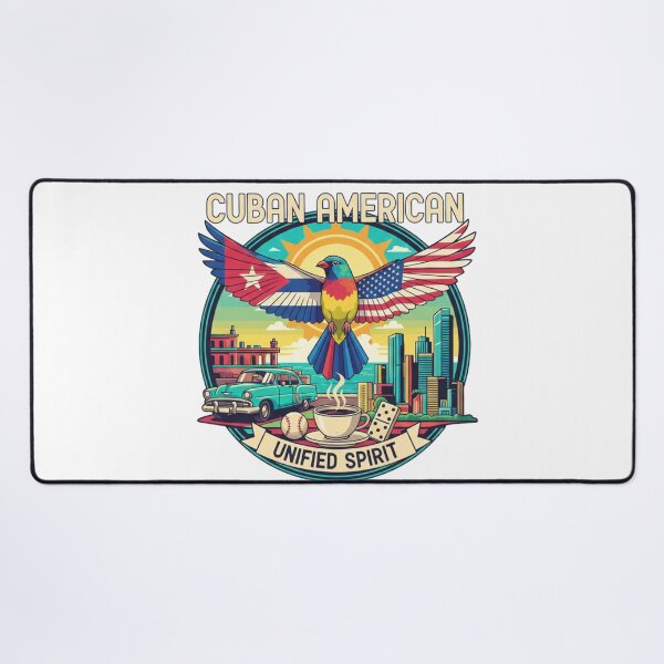 Item preview, Cuban American Unified Spirit - Miami to Havana Retro Pop Art designed and sold by Wear Sculpt.