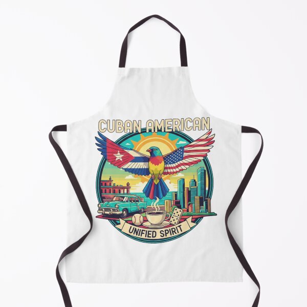 Item preview, Cuban American Unified Spirit - Miami to Havana Retro Pop Art designed and sold by Wear Sculpt.
