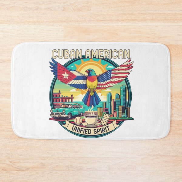 Item preview, Cuban American Unified Spirit - Miami to Havana Retro Pop Art designed and sold by Wear Sculpt.