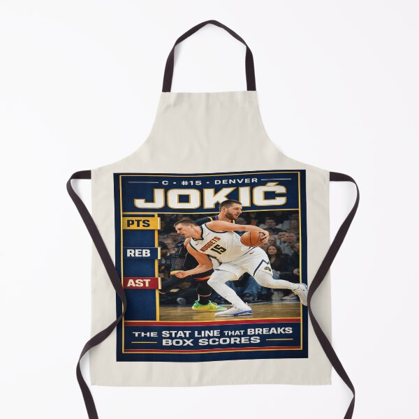 Item preview, Jokić Box Score Breaker Player Page Tee | Denver #15 Basketball Fan Design designed and sold by POD DYNASTY.