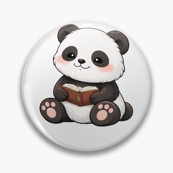 Item preview, Cute Reading Panda – Kawaii Book Lover Panda Sticker | Cozy Study Aesthetic Animal Art designed and sold by snaperos.