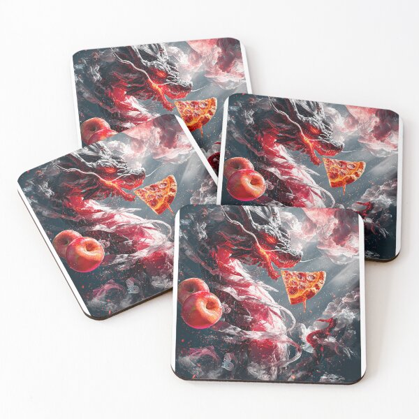 Item preview, Infernal Pizza Dragon – Dark Fantasy Surreal Beast Art designed and sold by Grafititee.