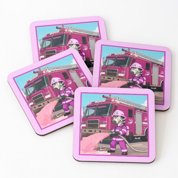 Item preview, Antacid Patrol Firefighter Zebra designed and sold by ZebraDazzleDesigns.