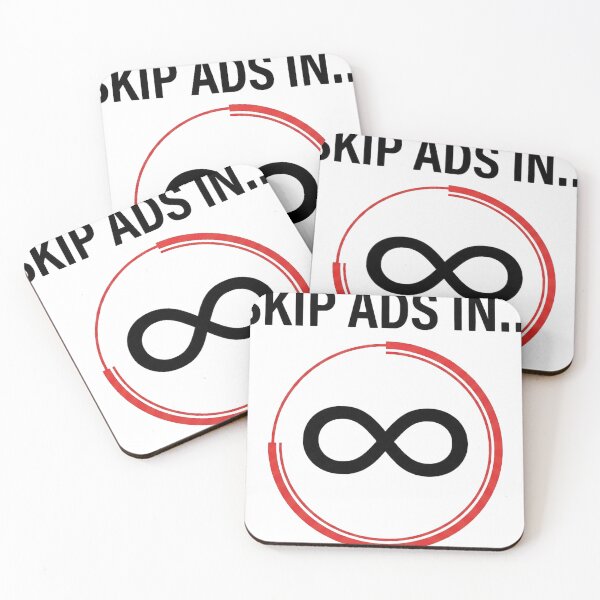 Item preview, Skip Ads in Infinity T-Shirt designed and sold by CAUSANOSTAL.