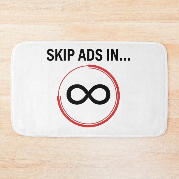 Item preview, Skip Ads in Infinity T-Shirt designed and sold by CAUSANOSTAL.
