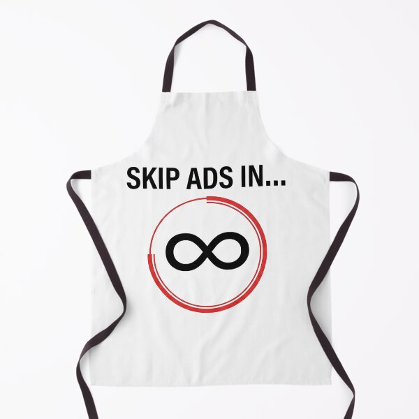 Item preview, Skip Ads in Infinity T-Shirt designed and sold by CAUSANOSTAL.