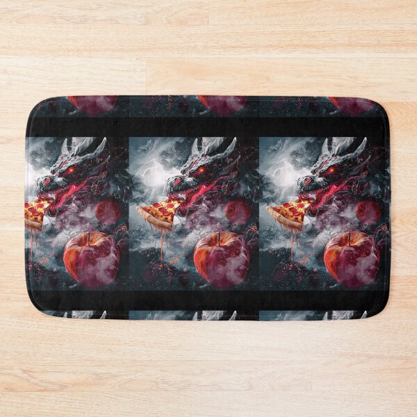 Item preview, Infernal Pizza Dragon – Dark Fantasy Surreal Beast Art designed and sold by Grafititee.
