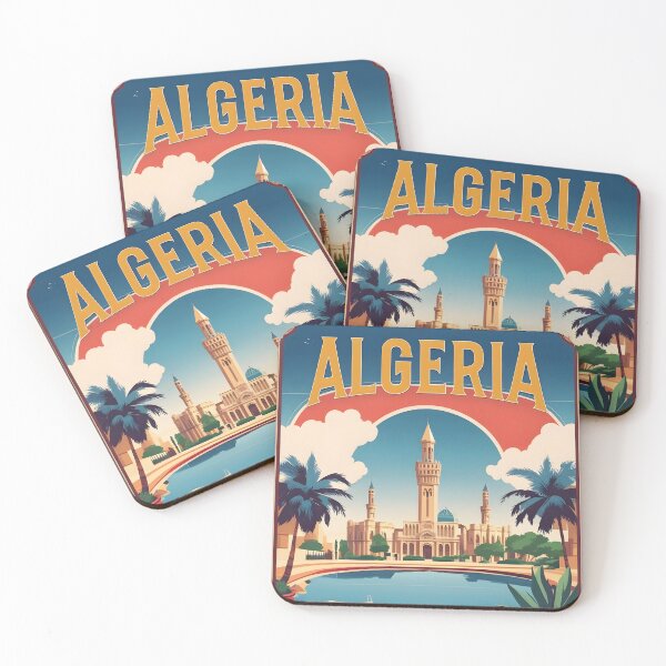 Item preview, Algeria Algiers Vintage Travel Tourism Art designed and sold by TravelersGems.