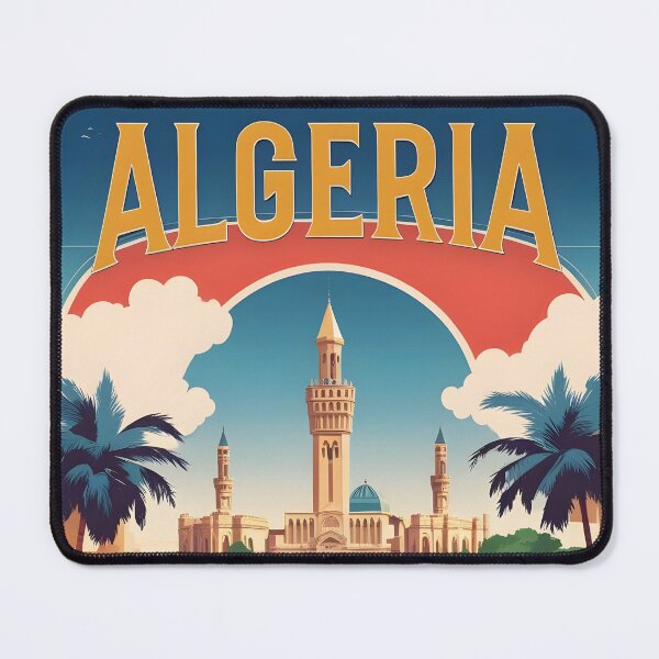 Item preview, Algeria Algiers Vintage Travel Tourism Art designed and sold by TravelersGems.