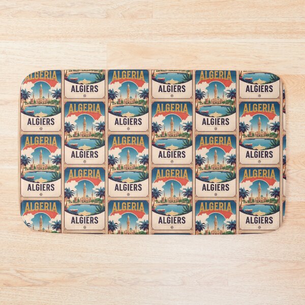 Item preview, Algeria Algiers Vintage Travel Tourism Art designed and sold by TravelersGems.